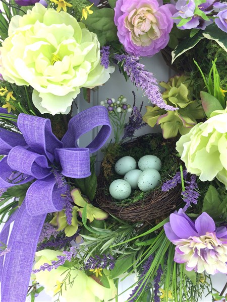 How to Make a Silk Flower Spring Wreath Video