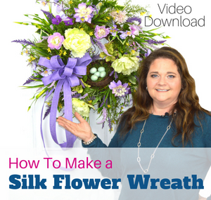 How to Make a Silk Flower Spring Wreath For your Door